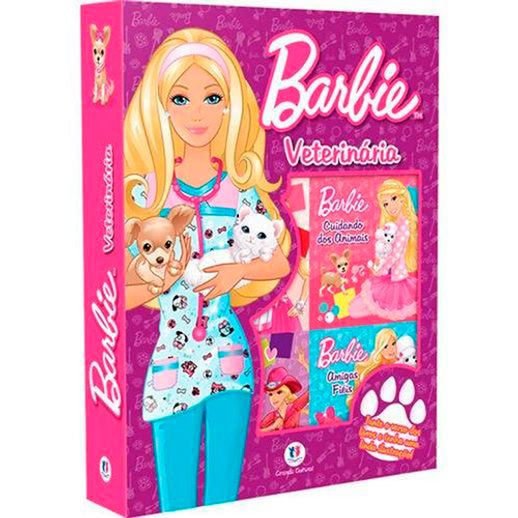 Box com 6 Livros Cartonados Barbie Veterinária - Ciranda Cultural