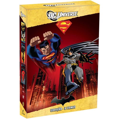Box DC Universe - Batman: Ano um + Batman: o Cavaleiro de Gotham + a Morte do Superman (3 DVDs)