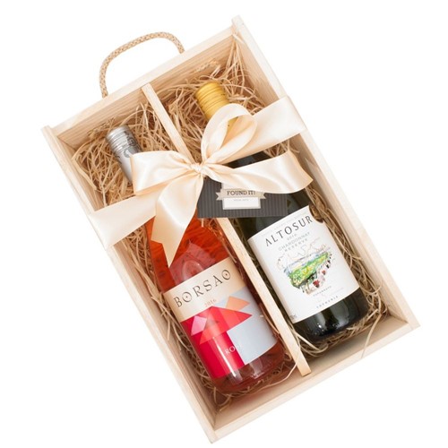 Box Duplo: Vinho Rosé Borsao e Vinho Branco Altosur Chardonnay