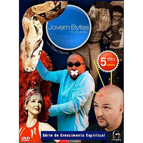 Box: DVD Jovem Bytes - Série de Crescimento Espiritual - 5 DVDs