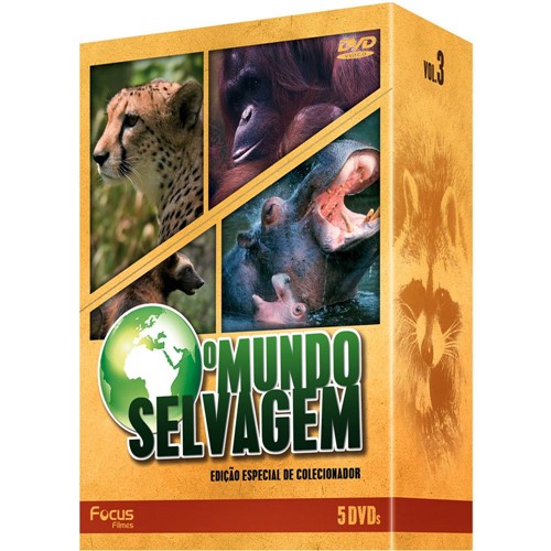 Box DVD o Mundo Selvagem 3 (5 DVDs)