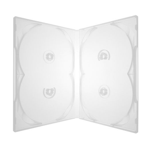 Box DVD Scanavo Quádruplo Transparente 1 Unidade