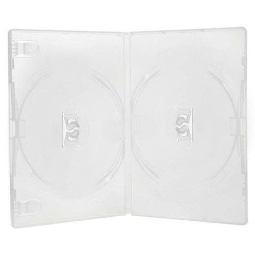 Box Dvd Scanavo Slim Duplo Transparente 5 - Unidades