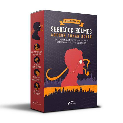 BOX o Elementar de Sherlock Holmes (4 Livros) + Ecobag