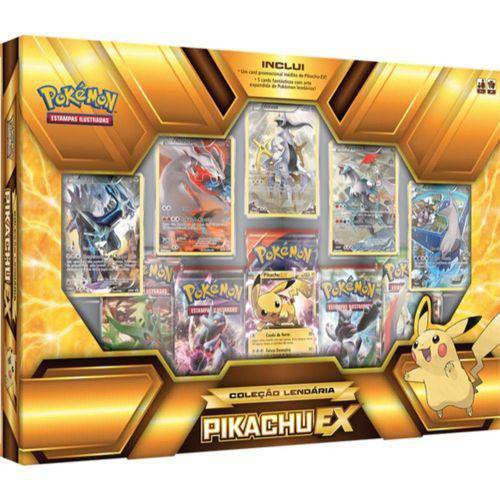 Box Pokemon Coleção Lendária Pikachu Ex - Copag