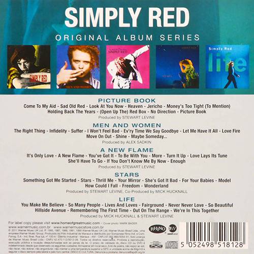 Box Simply Red - Original Álbum Séries (5 CDs)