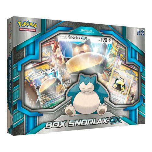 Box Snorlax Gx Pokémon Tcg Sol e Lua ¿ Copag