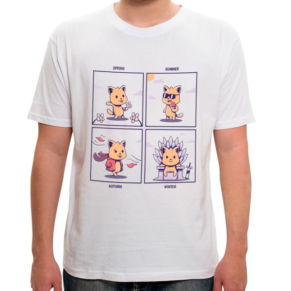BR - Camiseta Cat Seasons - Masculina - P