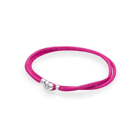 Bracelete da Amizade Pandora Rosa Choque - 19 Cm
