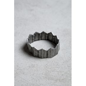 Bracelete Metal Prata Velho - U
