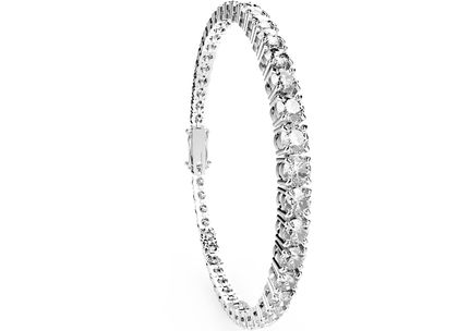 Bracelete Riviera com Diamantes de 0,020 Quilates