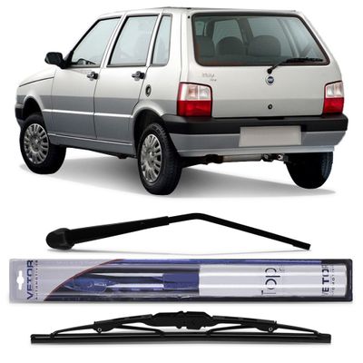Braço do Limpador Vidro Traseiro com Palheta - Fiat Uno 1995 a 2013