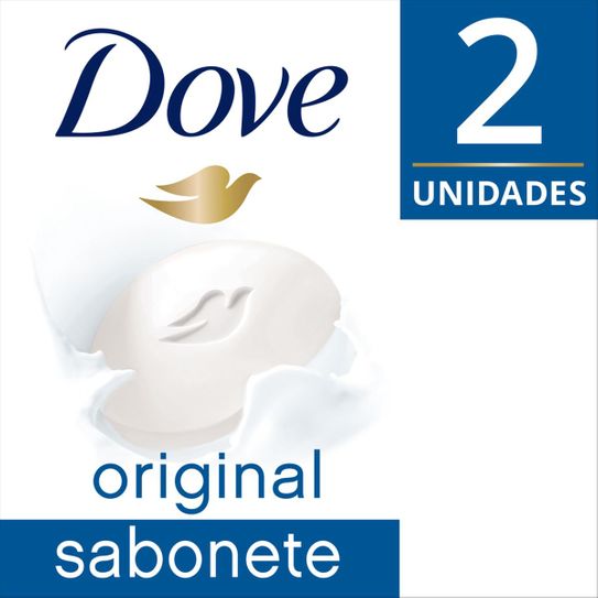 Branco Dove Sabonete em Barra 90 Gr Sabonete Dove Original 90g com 2 Unidades