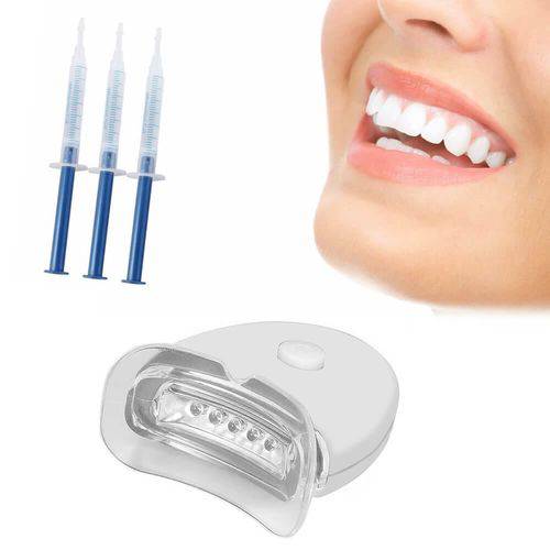 Branqueador Dental Clareador C/3 Unidades Gel 3ml +luz
