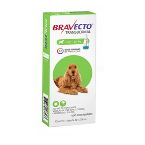 Bravecto Transdermal para Cães de 10 a 20kg - 500mg (PIPETA)