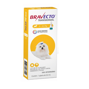Bravecto Transdermal para Cães de 2 a 4,5kg - 112,5mg (PIPETA)