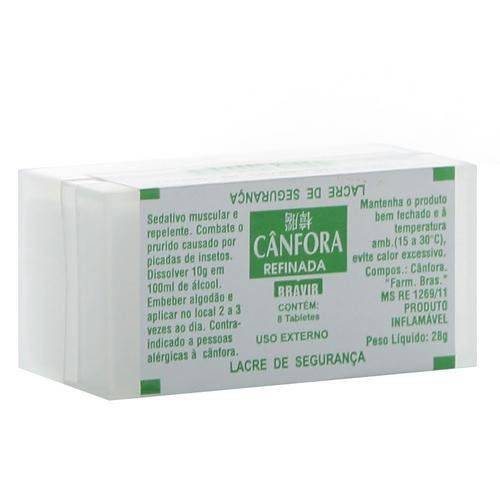 Bravir Cânfora Tabletes C/8
