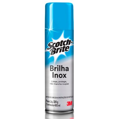 Brilha Inox Scotch-Brite (3M) Spray com 400ml