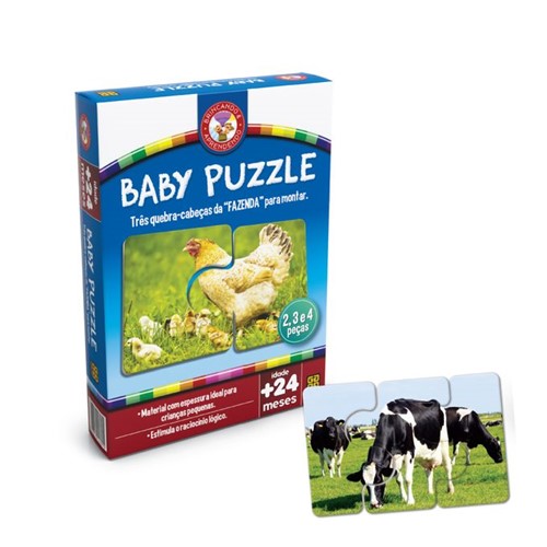 Brincando e Aprendendo - Quebra-Cabeça Baby Puzzle - GROW