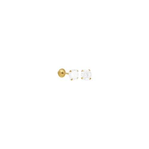 Brinco Infantil Ouro 18K com Zircônia 2,5MM - AU3127