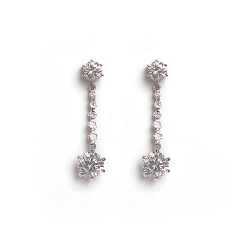 Brincos Tiffany Swarovski em Cristal Jewelry.com - Prata