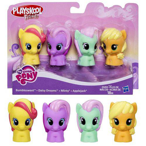 Brinquedo 4 Mini Figuras My Little Pony - Playskool - Hasbro