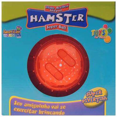 Brinquedo American Pets Globo para Exercício de Hamster Médio - Vermelho