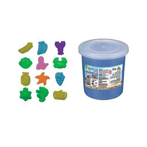 Brinquedo Art Brink Massa de Areia com Forminhas - Azul