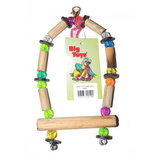 Brinquedo Big Toy para Pássaros Balanço Trapézio - P