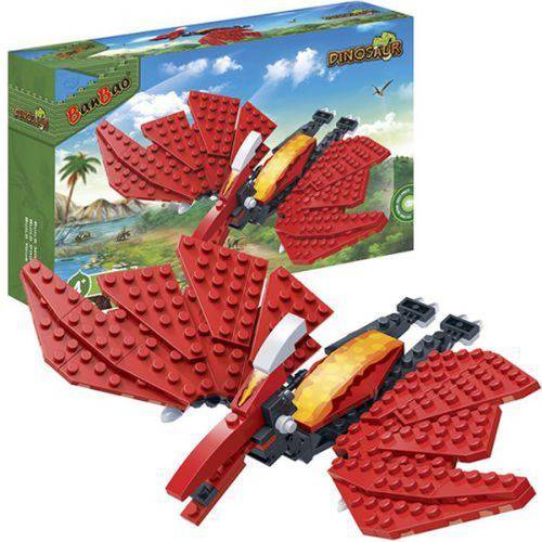 Brinquedo Blocos de Montar Banbao Dinossauro Pterodactilo - 125 Pecas - Hasbro - 6861