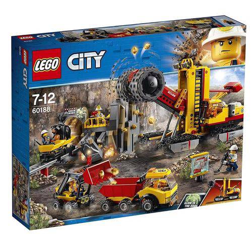 Brinquedo Blocos de Montar LEGO City Área de Mineiros 60188