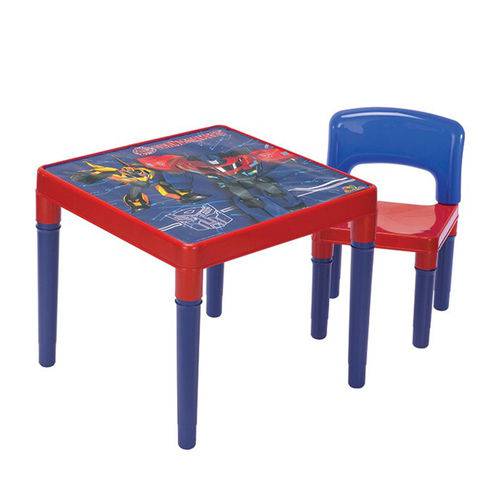 Brinquedo Conjunto Mesa Cadeira Transformes Infantil