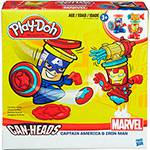 Brinquedo Conjunto Play-Doh Capitão América e Homem de Ferro - Hasbro