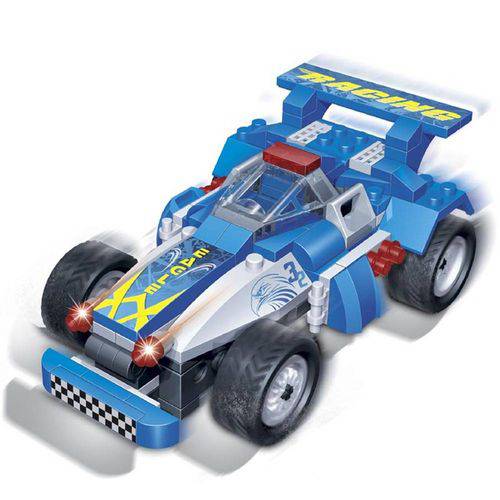 Brinquedo Corrida Carro Águia 125 Peças Azul 8612 - Banbao