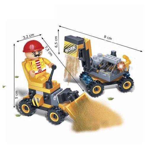 Brinquedo de Montar Máquina de Obras 75 Peças 8046 - Banbao