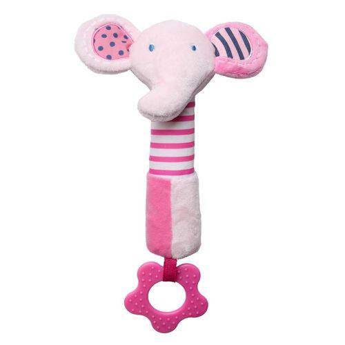 Brinquedo de Pelúcia Multisensorial Elefante Rosa - Storki