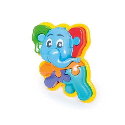 Brinquedo Didático Animal Puzzle 3d Elefante Calesita