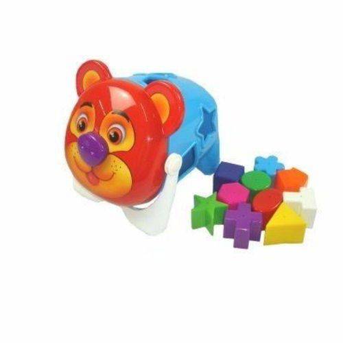 Brinquedo Educativo 1 Urso Tomy com 10 Peças com Formas Geométricas - Merco Toys - COR SORTIDA DE ACORDO com a DISPONIBILIDADE EM ESTOQUE