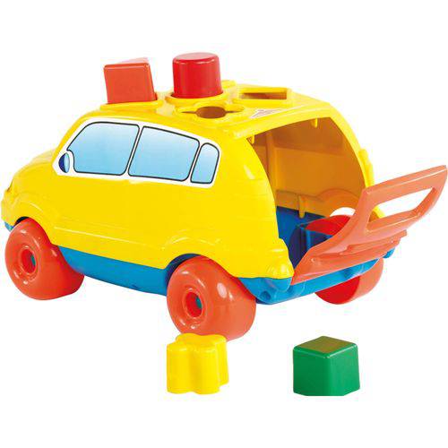 Brinquedo Educativo Baby Car C/blocos e Puxador Calesita Unidade