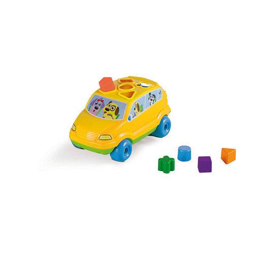 Brinquedo Educativo Baby Car C/Blocos e Puxador Calesita