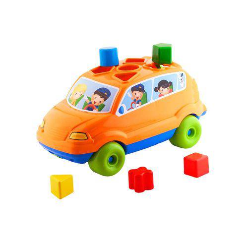 Brinquedo Educativo Baby Car Calesita Laranja
