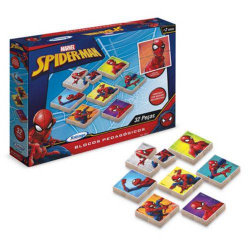 Brinquedo Educativo Blocos Quebra-cabeças +2 Anos - Spider