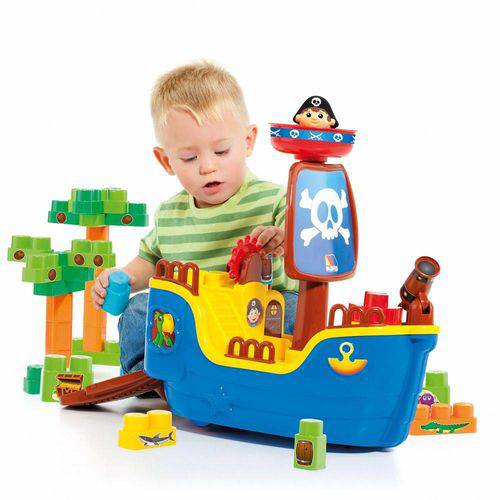 Brinquedo Educativo Infantil Criança Bebe Navio Pirata