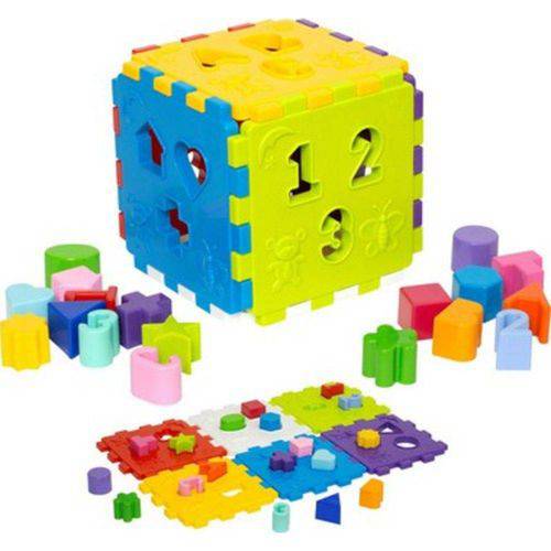 Brinquedo Educativo Infantil Cubo de Montar Mercotoys 403