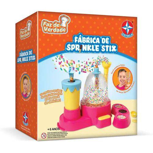 Brinquedo Faz de Verdade Fábrica de Sprinkle Stix Estrela