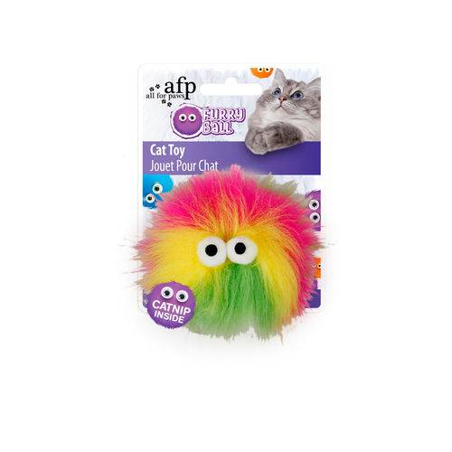 Brinquedo Fluffyball Afp para Gatos Rosa