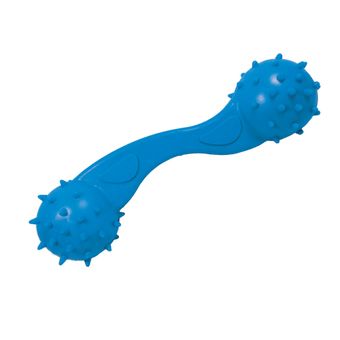 Brinquedo Halteres Maçico de Borracha Especial Furacão Pet - Azul