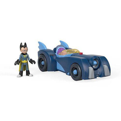 Brinquedo Imaginext Jovens Titans Robin e Batmóvel Fgv82