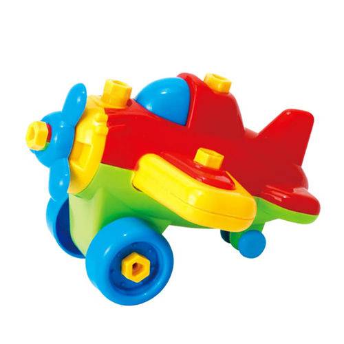 Brinquedo Infantil Didático Monta Desmonta Avião