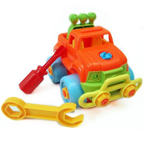 Brinquedo Infantil Didático Monta Desmonta - Carro Jipe